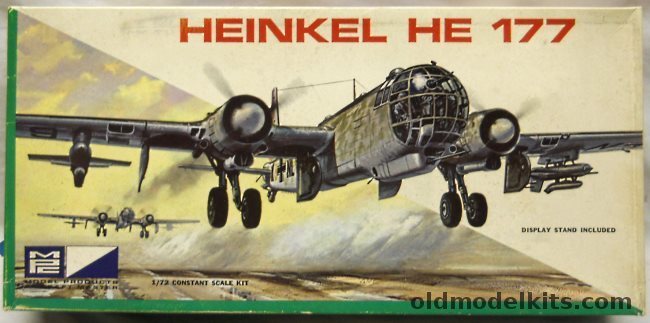 MPC 1/72 He-177 A-5 Grief with HS-293 Guided Missiles - (ex-Airfix), 1200-200 plastic model kit